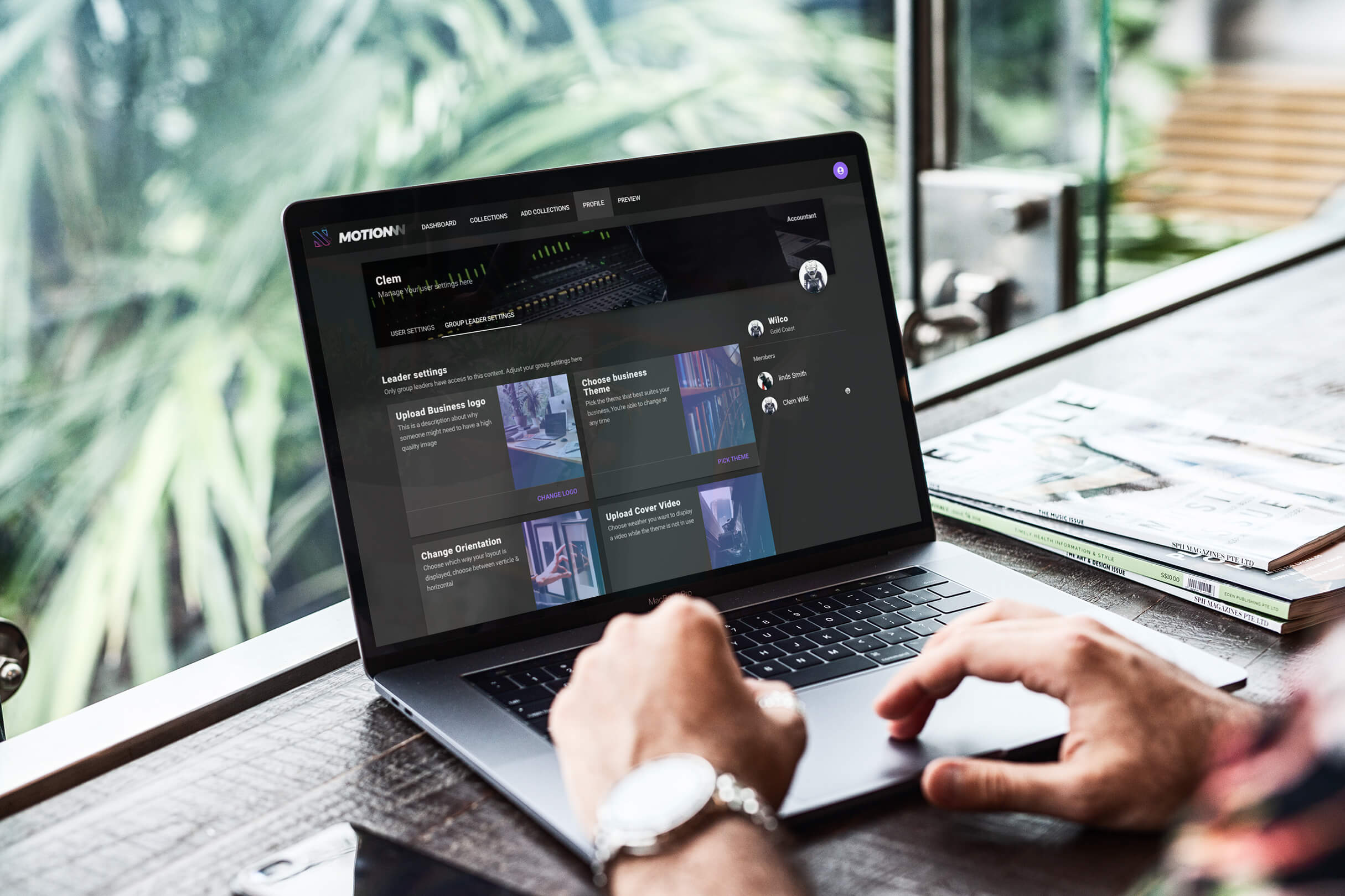 Software page landing image